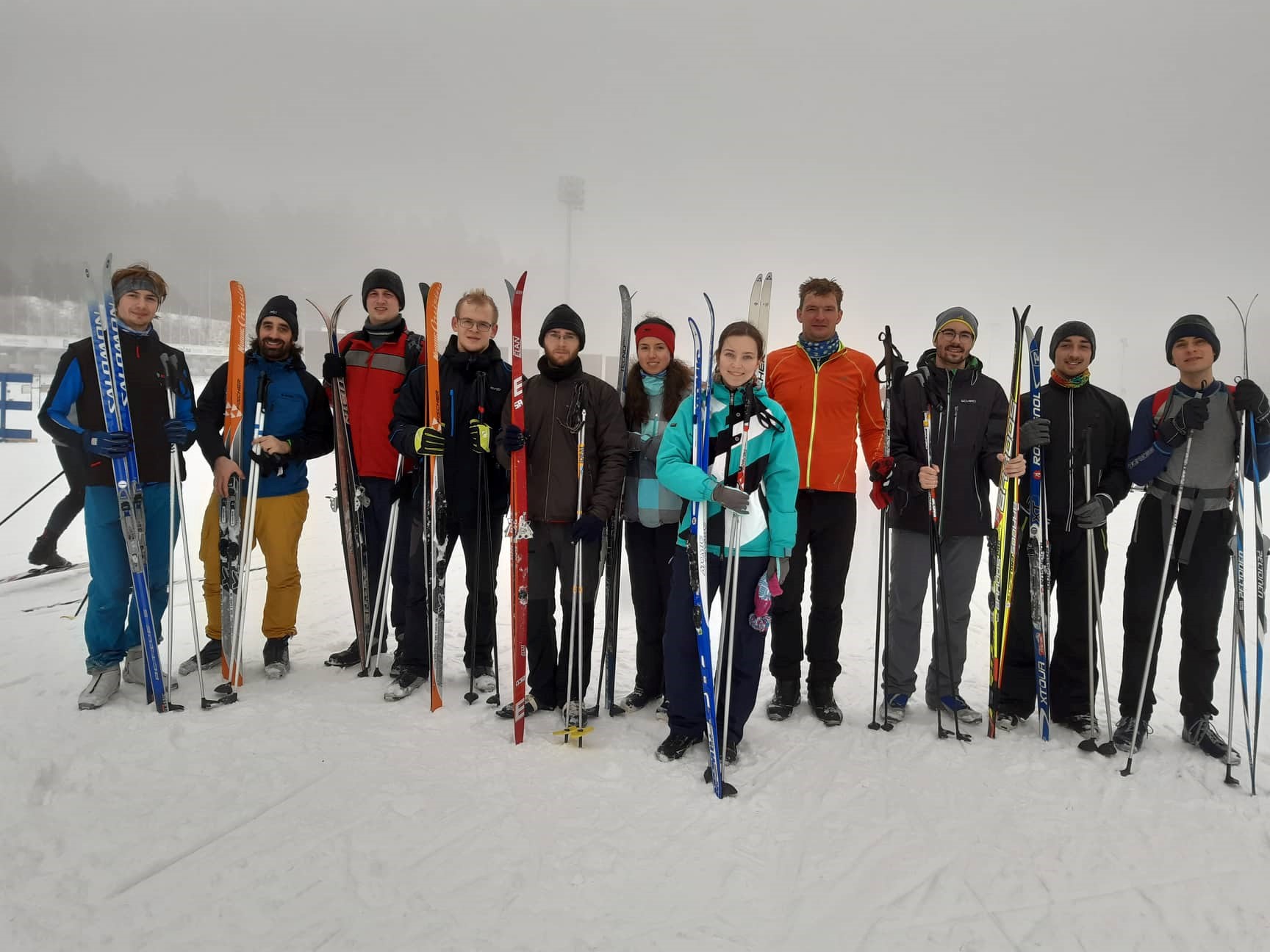 Group photo - cross-country skiing